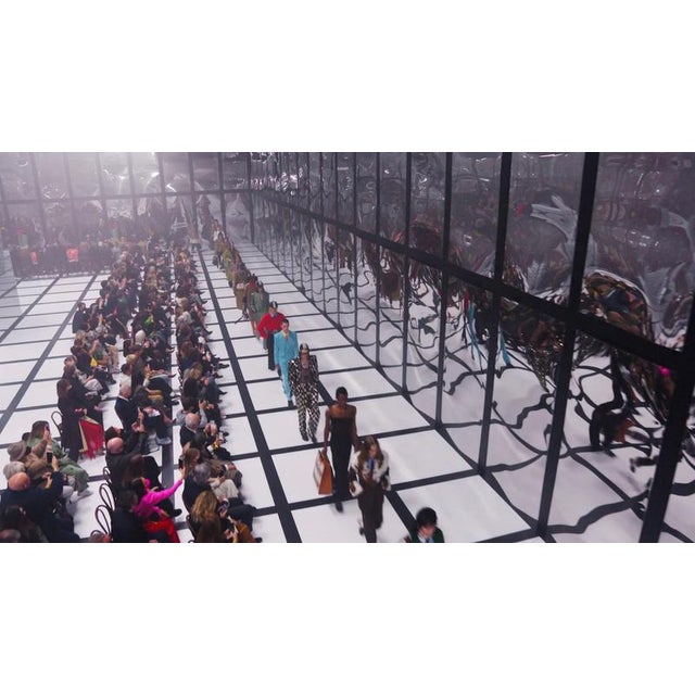 Silver Distorting 300 Cm Vertical Mirror in Polished Stainless Steel by Julien Vidame For Sale - Image 8 of 9