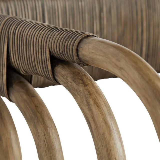 Arteriors Home Hamza Chair, Leather For Sale - Image 9 of 10