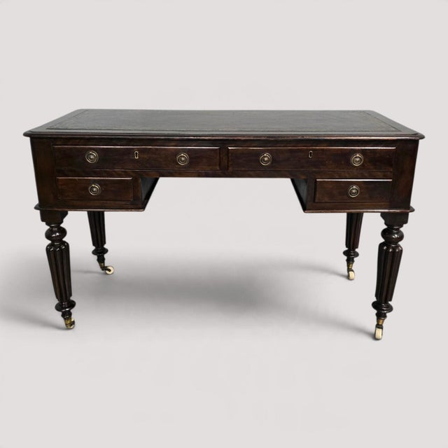 Antique Victorian Mahogany Desk, 1880 For Sale - Image 13 of 13