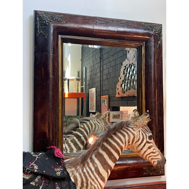 Ornate Antique-Style Mirror: Portuguese-Inspired Design With Intricate Detailing For Sale - Image 10 of 10