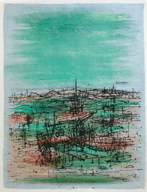 Jean Carzou Original Lithograph 9 Mourlot 1962