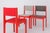 Wood Mid-Century Modern Red Lacquered Beech Dining Chairs from Casala, Germany, 1950s, Set of 5 For Sale - Image 7 of 11