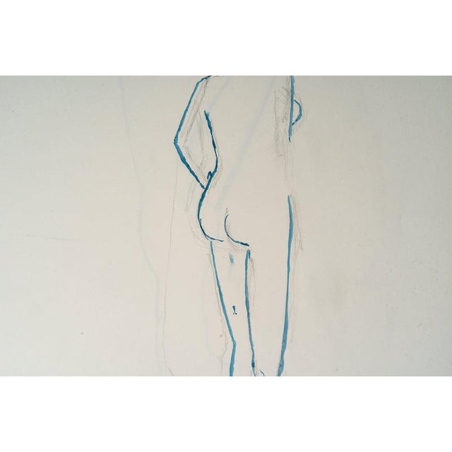 A Silhouette and a Reclining Figure, 1900s, Paper For Sale - Image 3 of 9