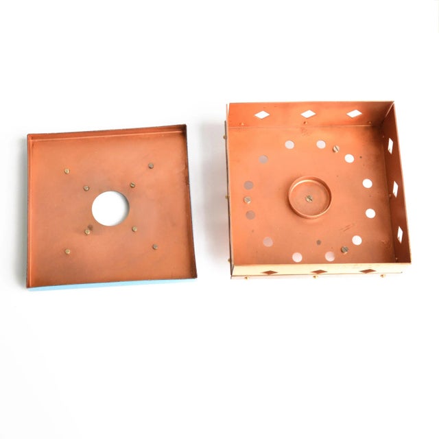 1960s Brass Enamel Heater, Germany For Sale - Image 9 of 10