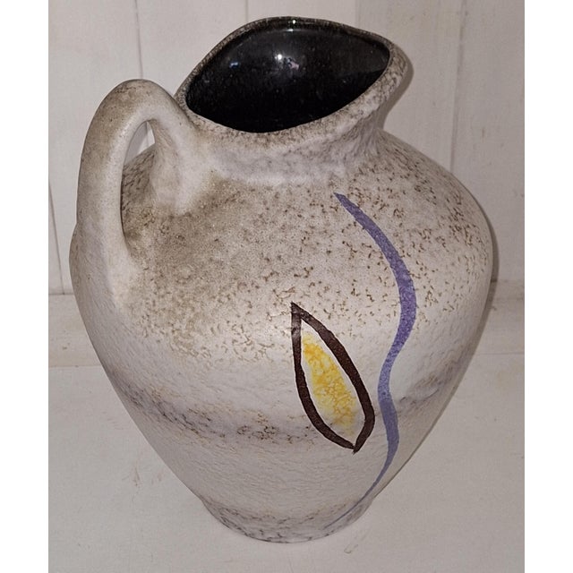 Vintage German Ceramic Vase, 1960s For Sale - Image 4 of 6