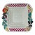 Vintage Fitz & Floyd Essentials Papa Paisano Square Bowl, 13" For Sale