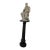 Grand 70" Vintage Solid Cast Stone "Moses" Statue With 360° Swivel Pedestal For Sale