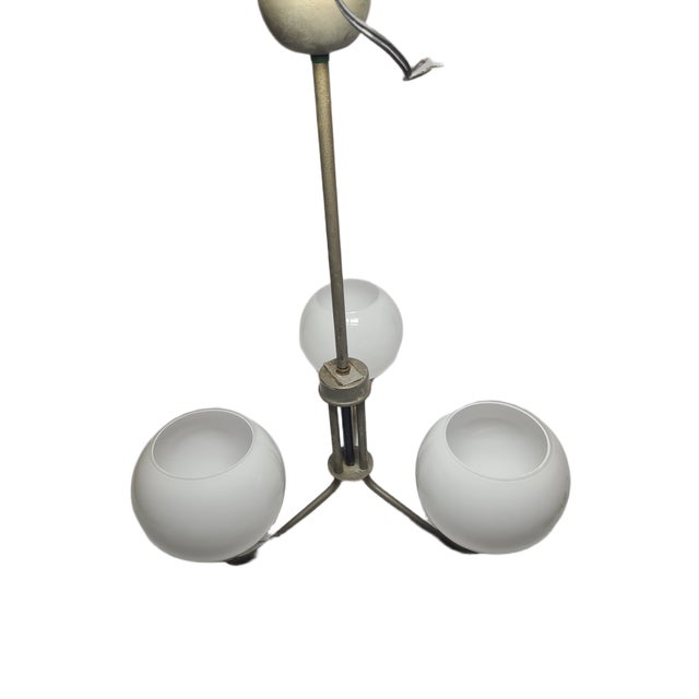 Silver Postmodern Style Chandelier, Poland, 1970s For Sale - Image 8 of 13