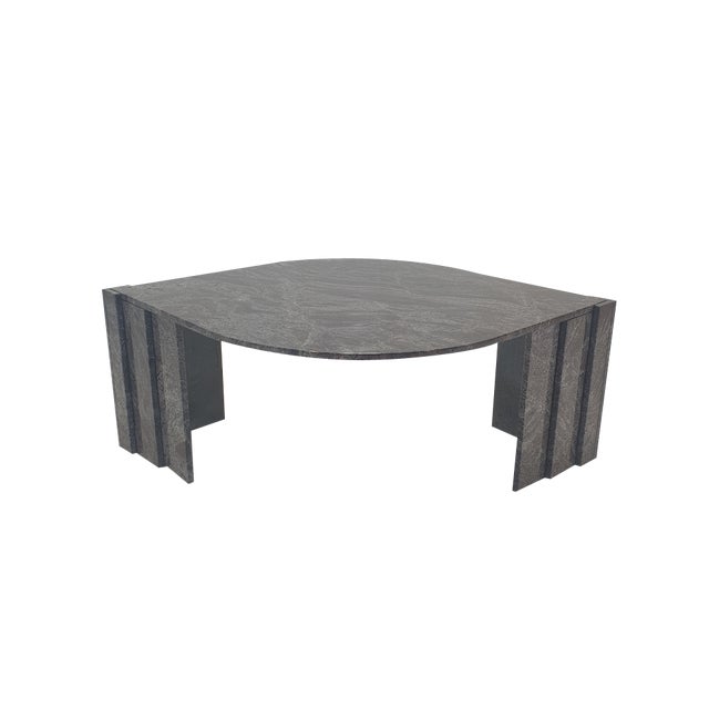 Italian Granite Coffee Table, 1980s For Sale