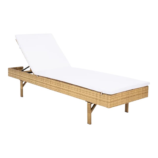 Cam Sunlounger - Natural/White For Sale