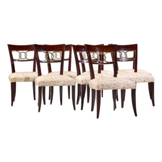 Thomas Pheasant for Baker Cleo Dining Chairs - Set of 8 For Sale