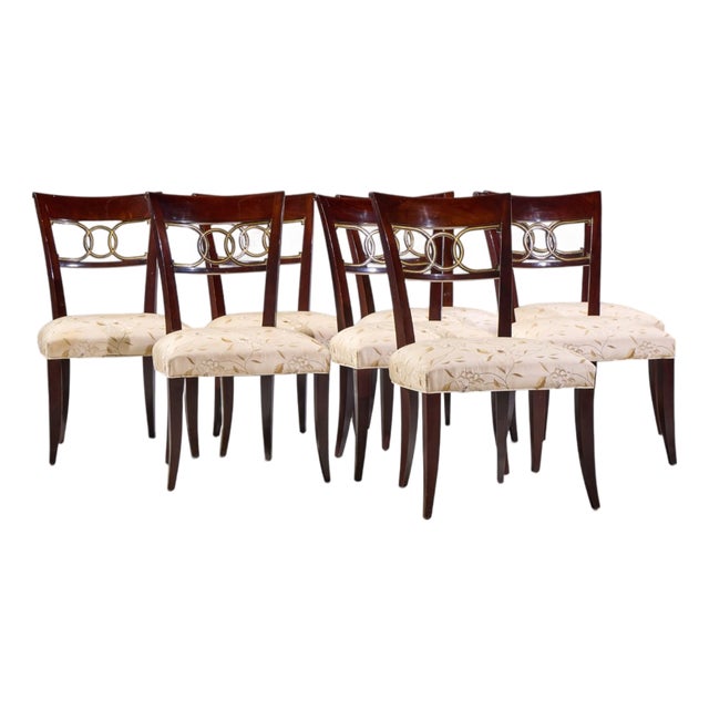 Thomas Pheasant for Baker Cleo Dining Chairs - Set of 8 For Sale