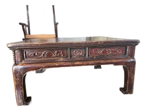 1880’s Chinese Kang Table With Original Lacquer Finish Sourced by Brown and Kobayashi