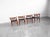 Brown Hans Wegner 'W2' Dining Chairs in Teak and Black Leather for c.m. Madsen - Set of Four For Sale - Image 8 of 12