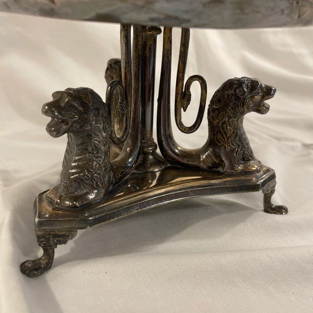 Mid 19th Century Revolving Cruet Castor Carousel With Lions For Sale - Image 4 of 6