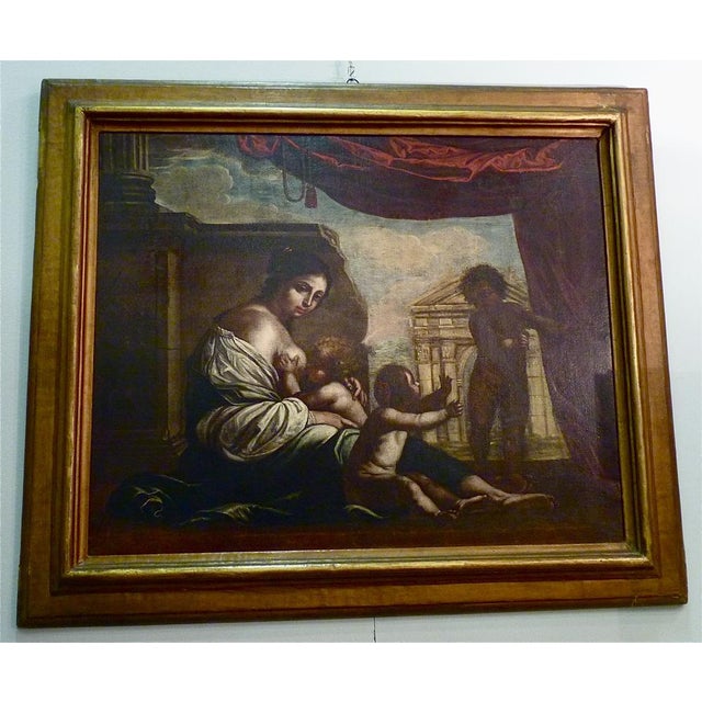 Francesco Furini, Christian Charity, 1600s, Oil on Canvas For Sale - Image 11 of 11