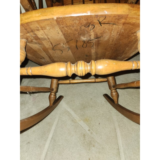 1960s Bent and Brothers Maple Rocker For Sale In Atlanta - Image 6 of 10