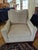 This Stickley "Haven" armchair in off-white with nailhead trim was recently purchased with a matching sofa. Sadly it...