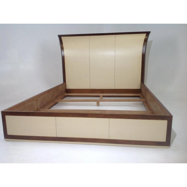 Modern Medellin Mid-Century Style Queen Bedframe For Sale - Image 3 of 8