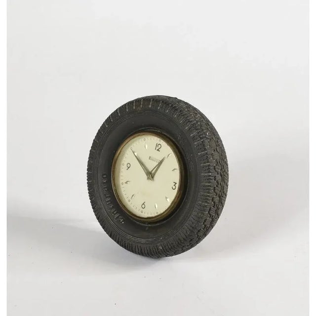 1950s Italian Belted Advertising Clock from Pirelli, 1950s For Sale - Image 5 of 7
