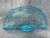 Vintage Folded Blue Art Glass Napkin Holder For Sale - Image 4 of 12