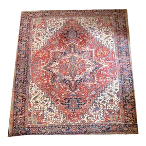 Antique Tribal Decorative Persian Heriz Rug