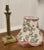 Corinthian Column Brass Table Lamp with Scalloped Linen Shade, 1920s For Sale - Image 3 of 7