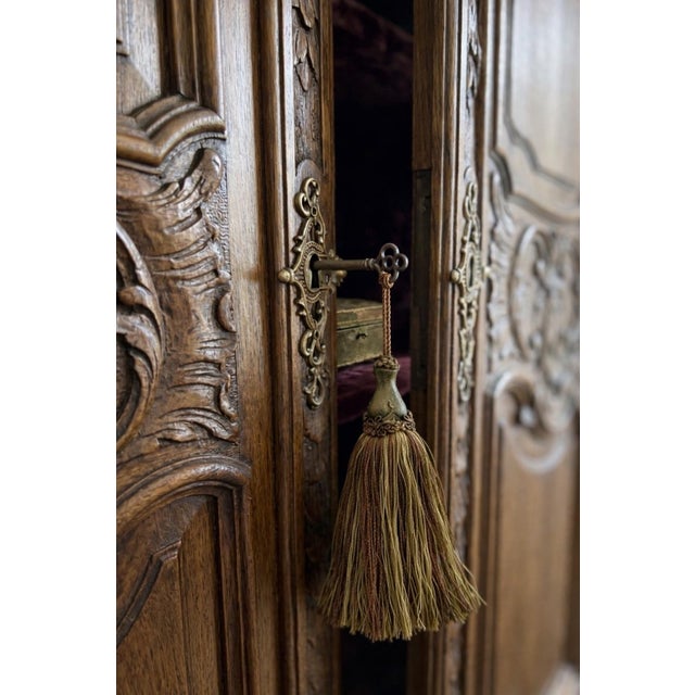 Set #2 - An impressive pair of very large silk passementerie tassels, each measuring 14 inches long, finished with 3-inch...