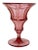 Antique Cut Art Glass Moser Crimson Vase For Sale