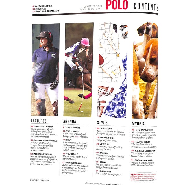 2010s Myopia Polo Magazine 2018 For Sale - Image 5 of 12