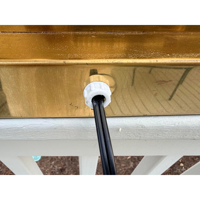 Monumental Brass Curtis Jere Table Lamp, Signed C Jere 1976 For Sale In Savannah - Image 6 of 13