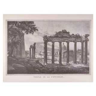 After G. Engelmann, Roman Temples and Ruins, Offset, Late 20th Century For Sale