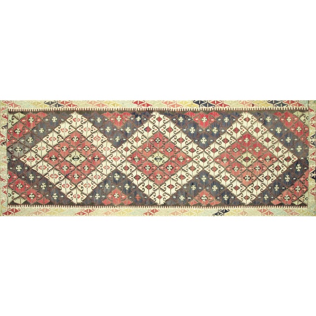 1960s Turkish Kilim Rug For Sale