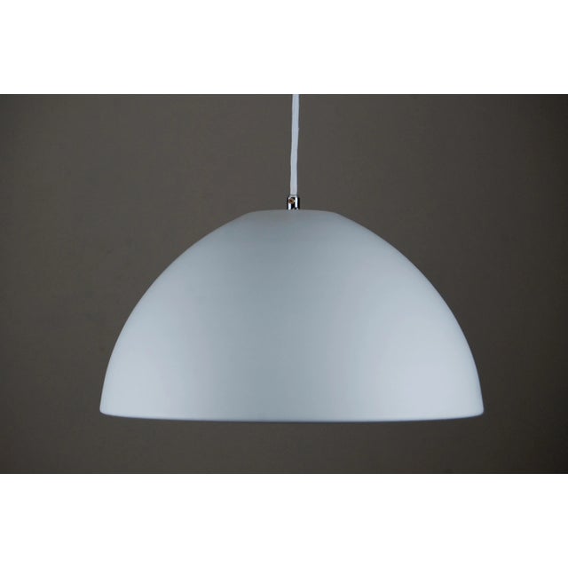 Dyssen Pendant designed by Asger Bay Christiansen for LYS Asger BC, Denmark. The lamp has a domed shell made of aluminium....