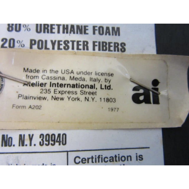 Modern Tobia Scarpa for Cassina Soriana Leather Ottoman For Sale - Image 9 of 11