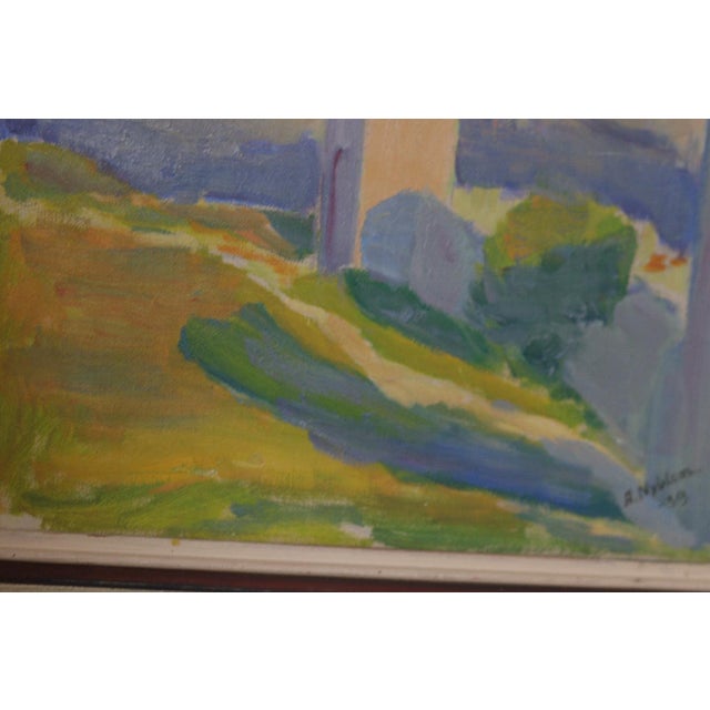 A. Nyblom, Summer Landscape, 1939, Oil on Canvas, Framed For Sale - Image 11 of 13