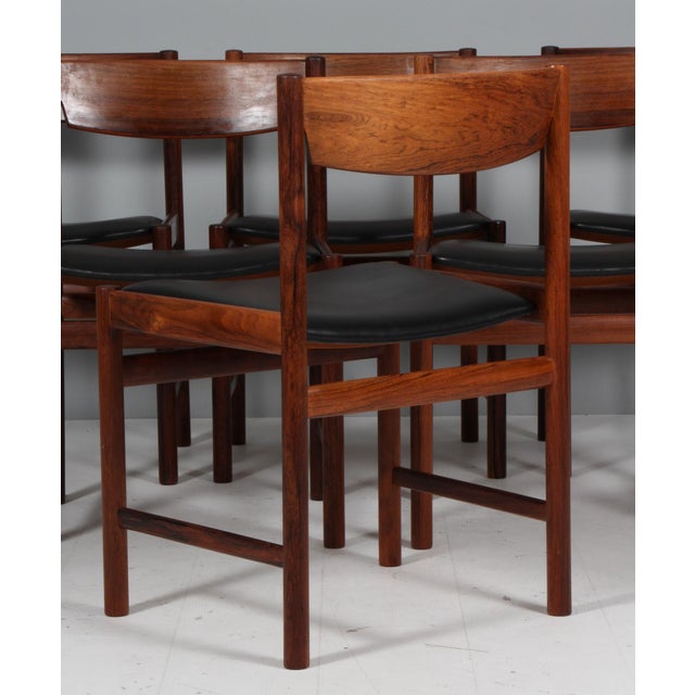Dining Chairs by Ib Kofod-Larsen, 1960s, Set of 6 For Sale - Image 6 of 7