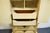 Late 20th Century Stanley Furniture Solid Pecan Antiqued Yellow Cream Painted Mediterranean 39" Door Chest 4723-42 For Sale - Image 5 of 14