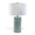 We love the cast bamboo cylinder shaped lamp. Available in cream and celadon glazes, the lamp is scaled for bedside, sofa...