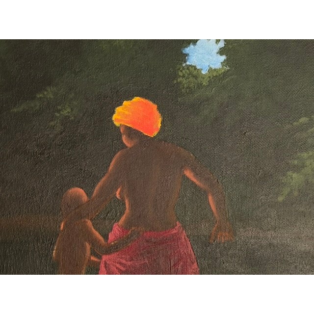 Figurative 2002 Ricardo Jaramillo_ "Perdiendo El Miedo"_Panamanian Figurative Painting For Sale - Image 3 of 7