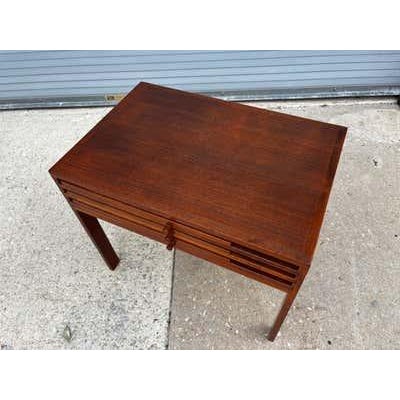 Mid 20th Century Illum Wikkelso Folding Table Set for CFC Silkeborg For Sale - Image 11 of 12