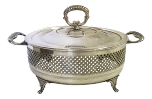 Vintage Italian Silverplate Casserole Dish With Lid