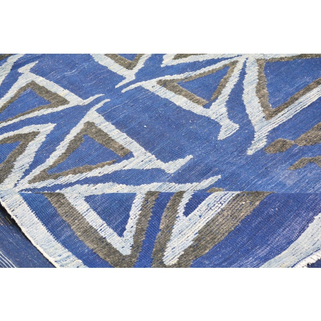 Moroccan Azilal Hand Knotted Wool Rug, 8'1x10'1 For Sale In New York - Image 6 of 6