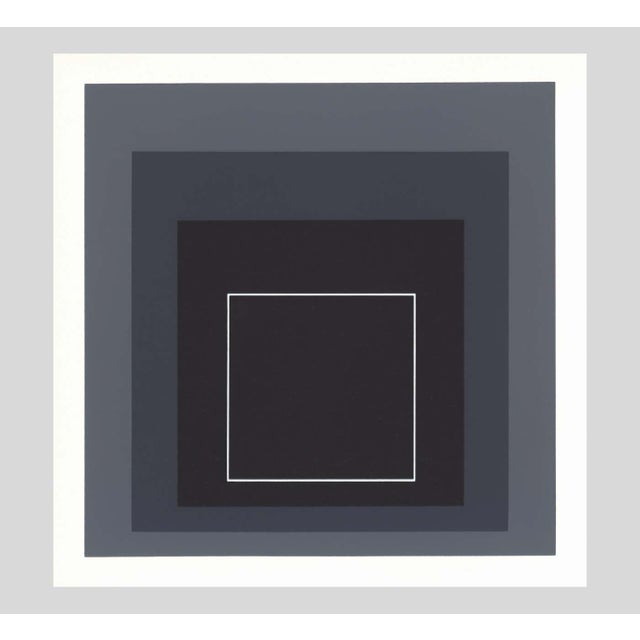 1968 Josef Albers "White Line Squares" VIII Serigraph For Sale