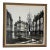 Gaston Pierre Original Oil on Canvas Paris Cityscape Painting Framed 41" X 41" Mint Condition Mid 20th Century For Sale