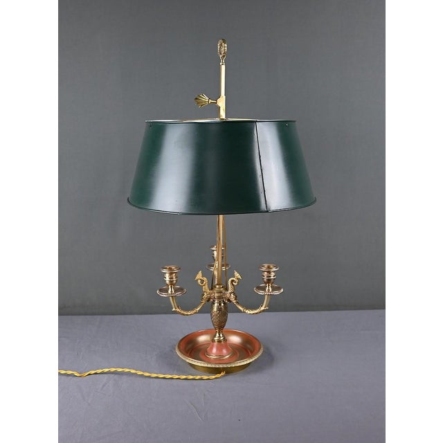 Early 20th Century Restoration Bronze Bouillotte Lamp For Sale - Image 5 of 18