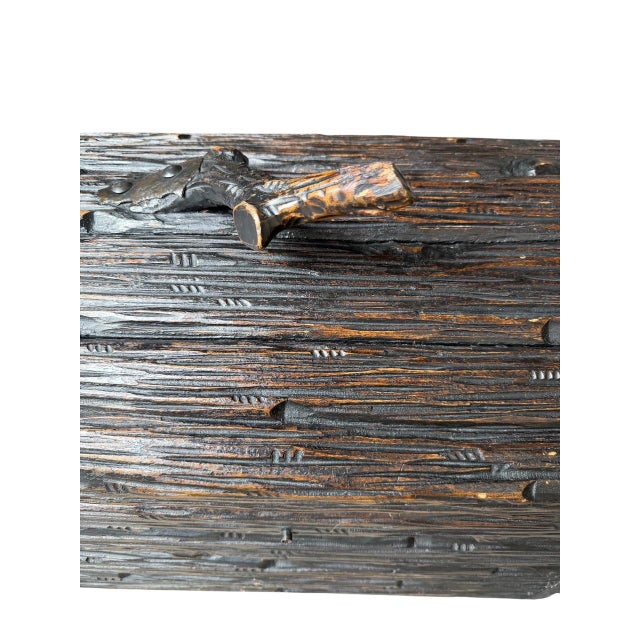 Wood Black Forest Kindling Box For Sale - Image 7 of 7