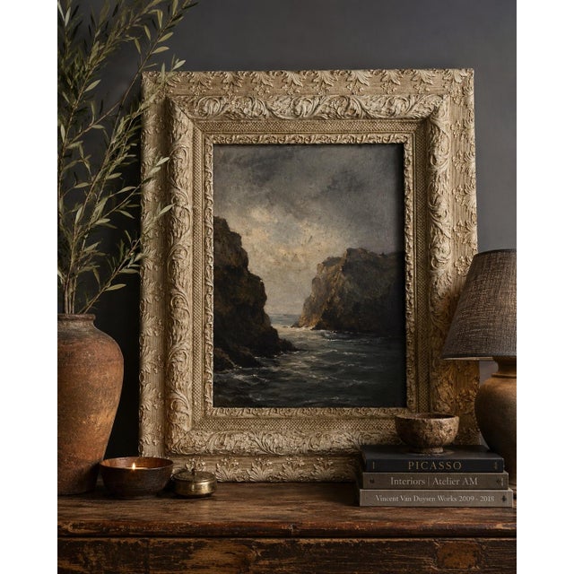 PLEASE NOTE: The first photo is a digital mock up of what the frame could look like in use. Beautiful antique wood and...