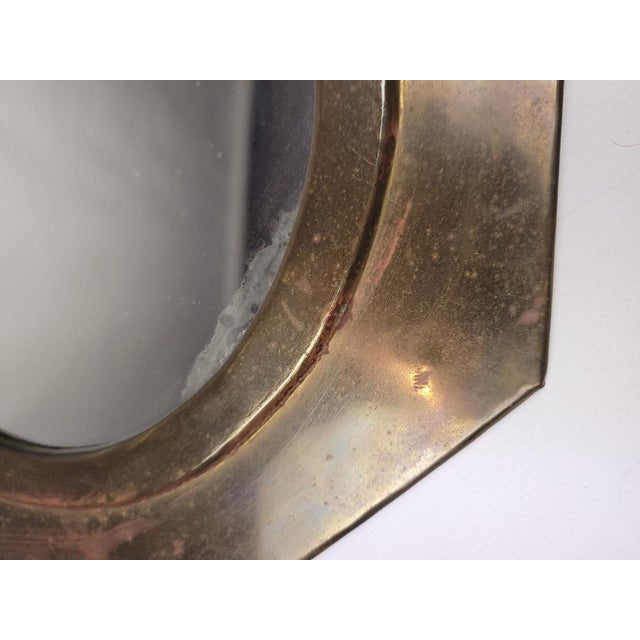 Brass Framed Mirror, 1960s, in Good conditions. Designed 1970 to 1979