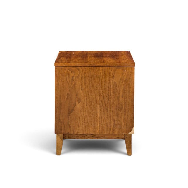 Mid 20th Century Broyhill Brasilia Mid Century Walnut Commode Nightstands – Pair For Sale - Image 5 of 11